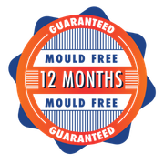 12 month mould-free guarantee badge